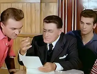 Franco Fabrizi,Totò en Maurizio Arena in een filmscène