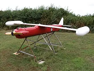 Northrop KD2R-5 in het Bournemouth Aviation Museum (UK)