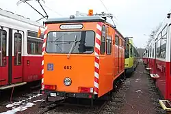 In 2009 uit Essen overgenomen railslijpwagen. In 2020 gaat deze naar Transportmuseum Lelystad.