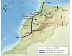 Overzicht hoofdnetwerk sporen
