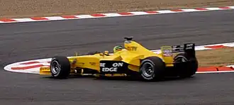 Ralph Firman in zijn Jordan in 2003.