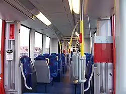 Interieur van RandstadRail.