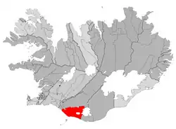 Ligging van Rangárþing eystra