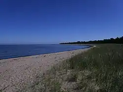 Het strand bij de Kaap van Ristna