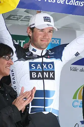 Rasmussen tijdens de Vierdaagse van Duinkerke 2010.