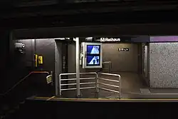 Ter hoogte van de voormalige oversteek op 6 februari 2019