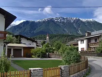 De Rauchberg vanuit het dorp Tarrenz