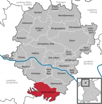 Kaart van Rauhenebrach