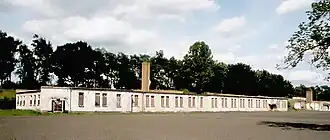 Barakken van het voormalige vrouwenkamp Ravensbrück