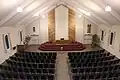 Interieur kerk Carterton vanaf de galerij