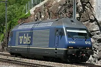 BLS Re 465 012-3 op 25 mei 2007 te Lalden