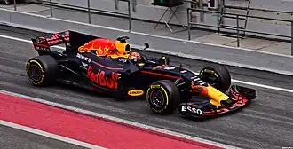 Max Verstappen in de RB13 op het Circuit de Barcelona-Catalunya.