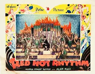 Advertentie voor Red Hot Rhythm