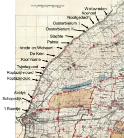 Haringregels ten noorden van Harlingen ±1900