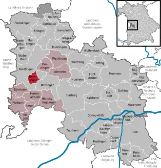 Kaart van Reimlingen