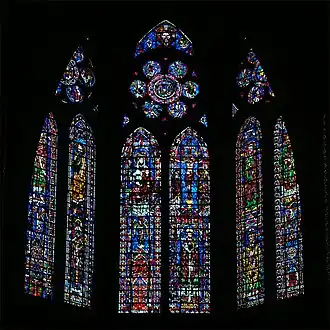 De vensters van het koor