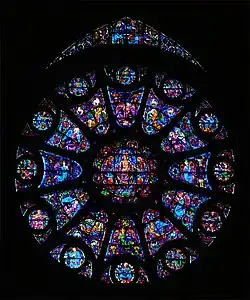 Roosvenster zuidelijke dwarsbeuk