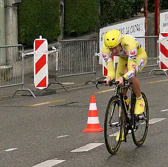 Remmert Wielinga tijdens de proloog van de Ronde van Romandië 2007