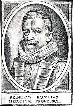 Portret van Reinier Bontius