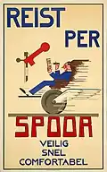 Affiche voor de Spoorwegen (ca. 1932)