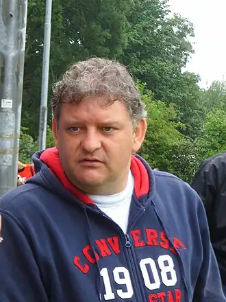 Van den Berg op de training van FC Utrecht
