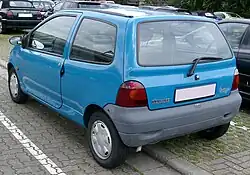 1993–1998 Twingo, achterzijde