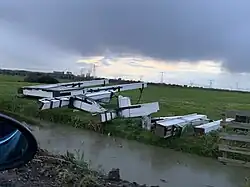 De resten van de Wipbrug in november 2019