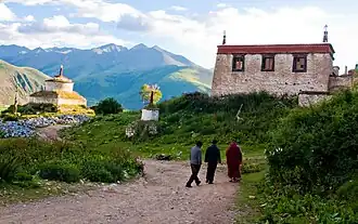 Het Retingklooster in 2009