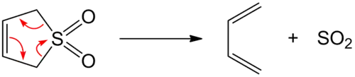 Retro-cheletrope reactie van sulfoleen