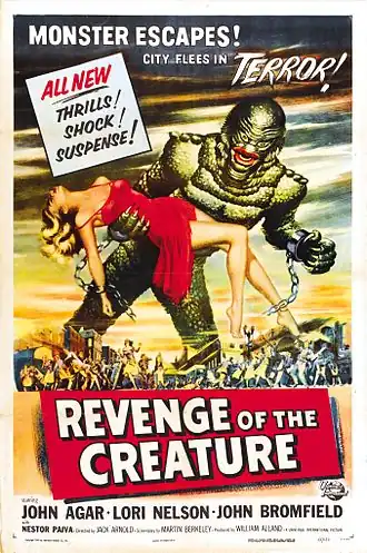 Aanplakbiljet voor Revenge of the Creature