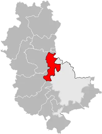 Locatie van het kanton