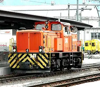  locomotief Gm 241 te Landquart