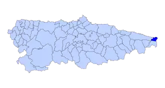 Kaart van Ribadedeva