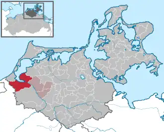 Kaart van Ribnitz-Damgarten