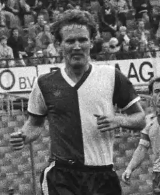 Richard Budding uitkomend voor Feyenoord (14 oktober 1979)