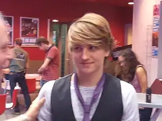 Rick Mackenbach op de set van Mijn vader is een detective: The Battle (2011)