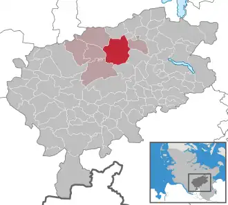 Kaart van Rickling (Segeberg)