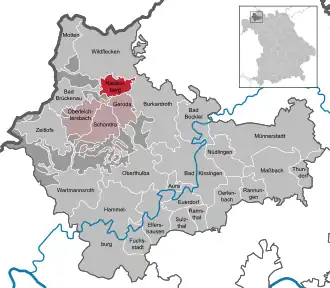 Kaart van Riedenberg