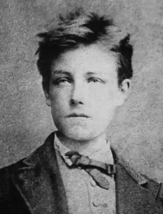 Arthur Rimbaud op 17-jarige leeftijd, gefotografeerd door Étienne Carjat
