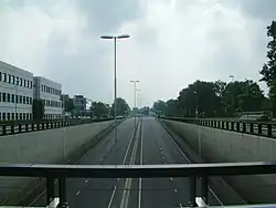 bij de kruising Beukenlaan met de Noord-Brabantlaan