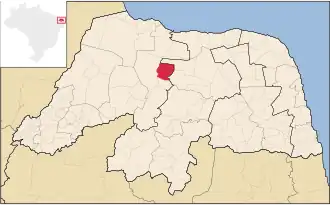 Kaart van Ipanguaçu