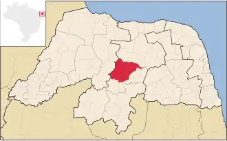 Kaart van Santana do Matos