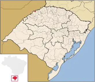 Kaart van Porto Mauá