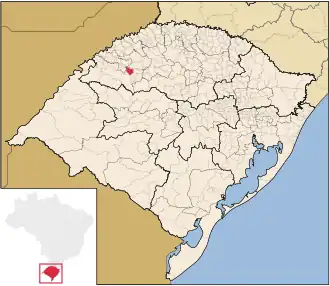 Kaart van Vitória das Missões