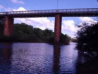 Brug over de rivier de Jaguari in de gelijknamige gemeente