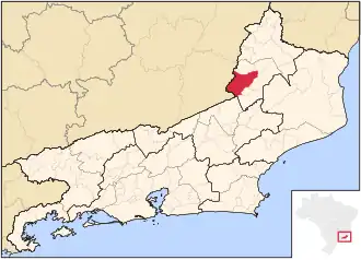 Kaart van Santo Antônio de Pádua