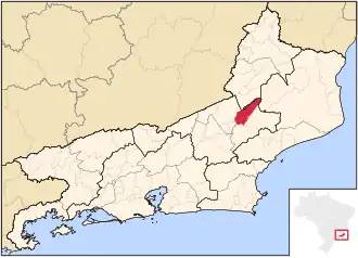 Kaart van São Sebastião do Alto