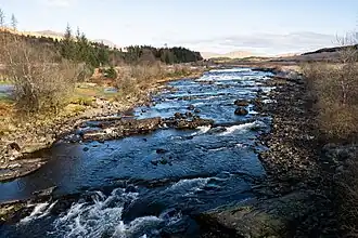 De River Orchy bij Bridge of Orchy