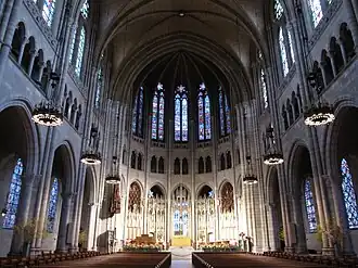 interieur van de Riverside Church