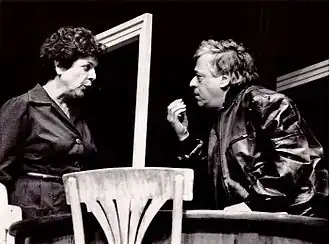 Yossi Banai (rechts) en Rivka Gur